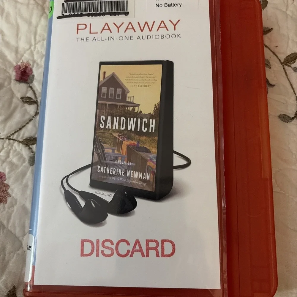 Playaway Audiobook Audio Book Ex Library - Sandwich By Catherine Newman